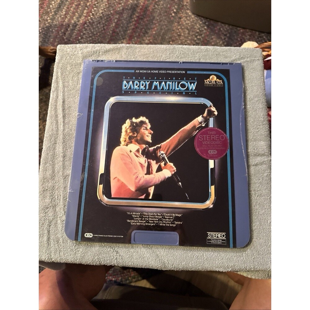 SEALED Barry Manilow The First Special CED VideoDisc MGM VTG